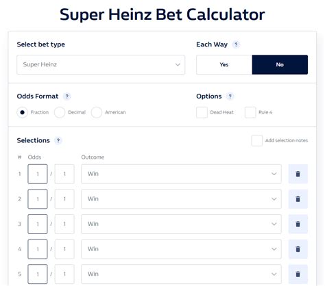 heinz in betting|Heinz Bet Explained + Bet Calculator & Strategy.